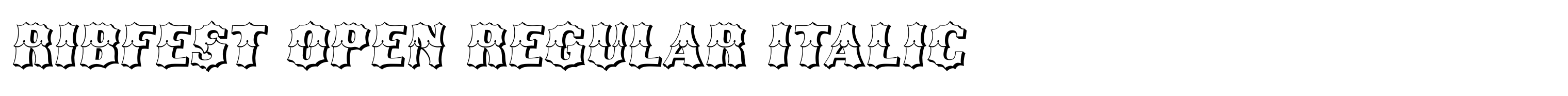 Ribfest Open Regular Italic
